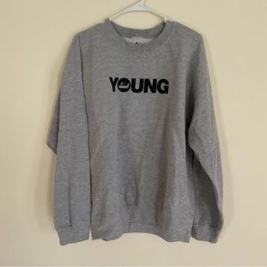 Young & Dangerous gray crew neck sweater